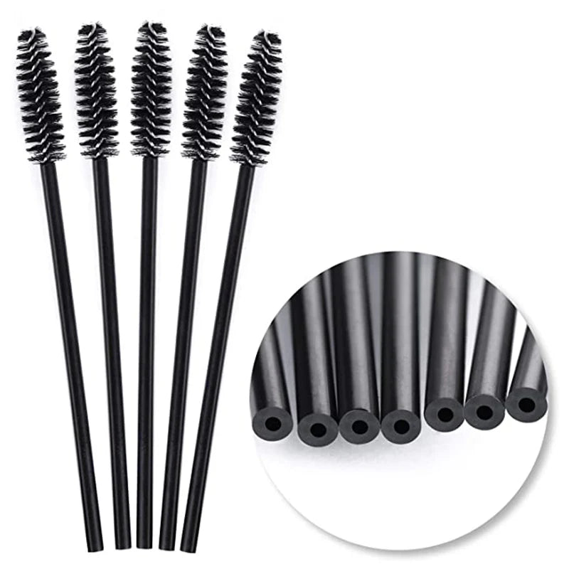 Disposable Eyelash Brushes for Makeup & Brow Grooming