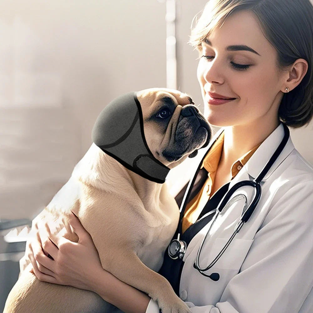 Dog Noise Reduction Ear Muffs with Waterproof Headgear