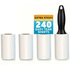 Adhesive Lint Roller with Handle for Pet Hair and Lint Removal