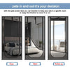 Pet Screen Door Curtain with Double Zipper – Scratch-Resistant Mesh for Interior Doors