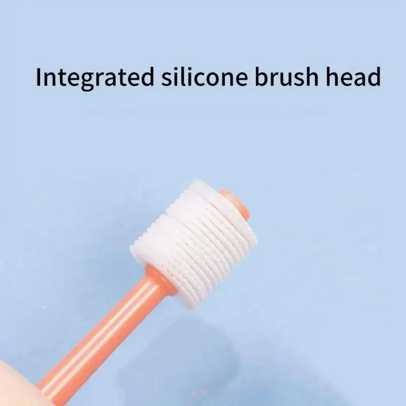 360° Soft Silicone Pet Toothbrush for Cats and Small Dogs