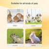 A collection of silicone pet nursing bottles shown for kittens, puppies, squirrels, and rabbits.
