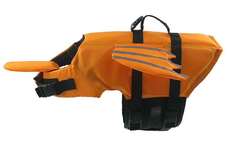 Adjustable Dog Life Jacket with Rescue Handle and High Buoyancy