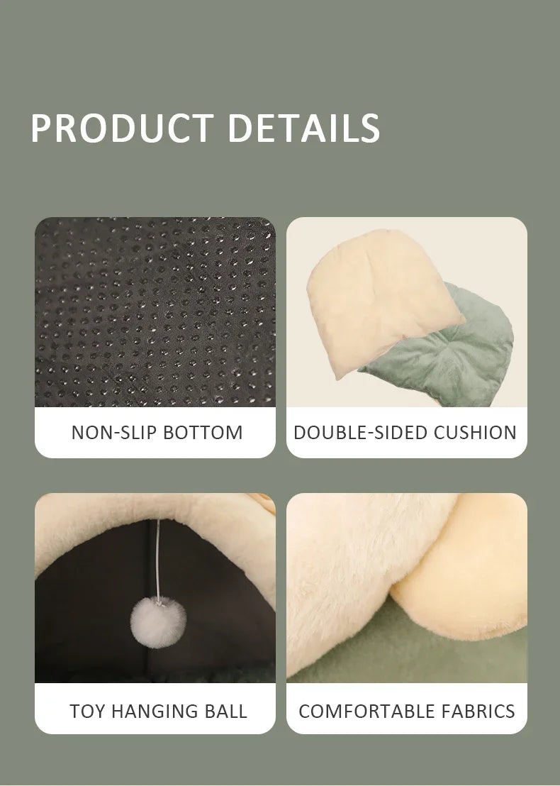 Cama Reposera para Gatos con Diseño de Tienda