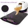 Double-Layer Waterproof Cat Litter Mat with Non-Slip Base