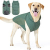 Reflective Waterproof Dog Coat with Fleece Lining and Leash Hole
