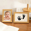 Wooden Baby Handprint & Pet Paw Print Keepsake Frame with Imprint Kit