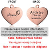 Personalized Pet ID Tag for Collar - Engraved Heart Tag
