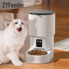 Dispensador automático de comida para mascotas con WiFi y capacidad de 4L