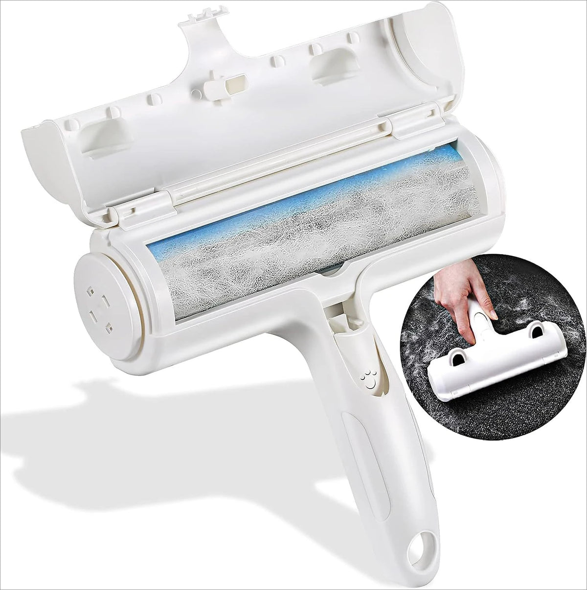 Reusable Push-Pull Pet Hair Remover Brush for Dogs and Cats