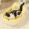 KEMORELA Gauze-Edged Cat Princess Sofa Bed Mat Washable Removable
