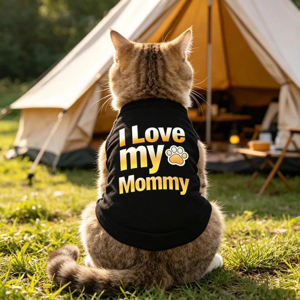 Printed Short-Sleeve Pet Sweater - Lightweight & Breathable for Dogs and Cats