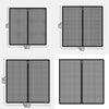 Breathable Metal Mesh Pet Barrier Gate with Zipper Door