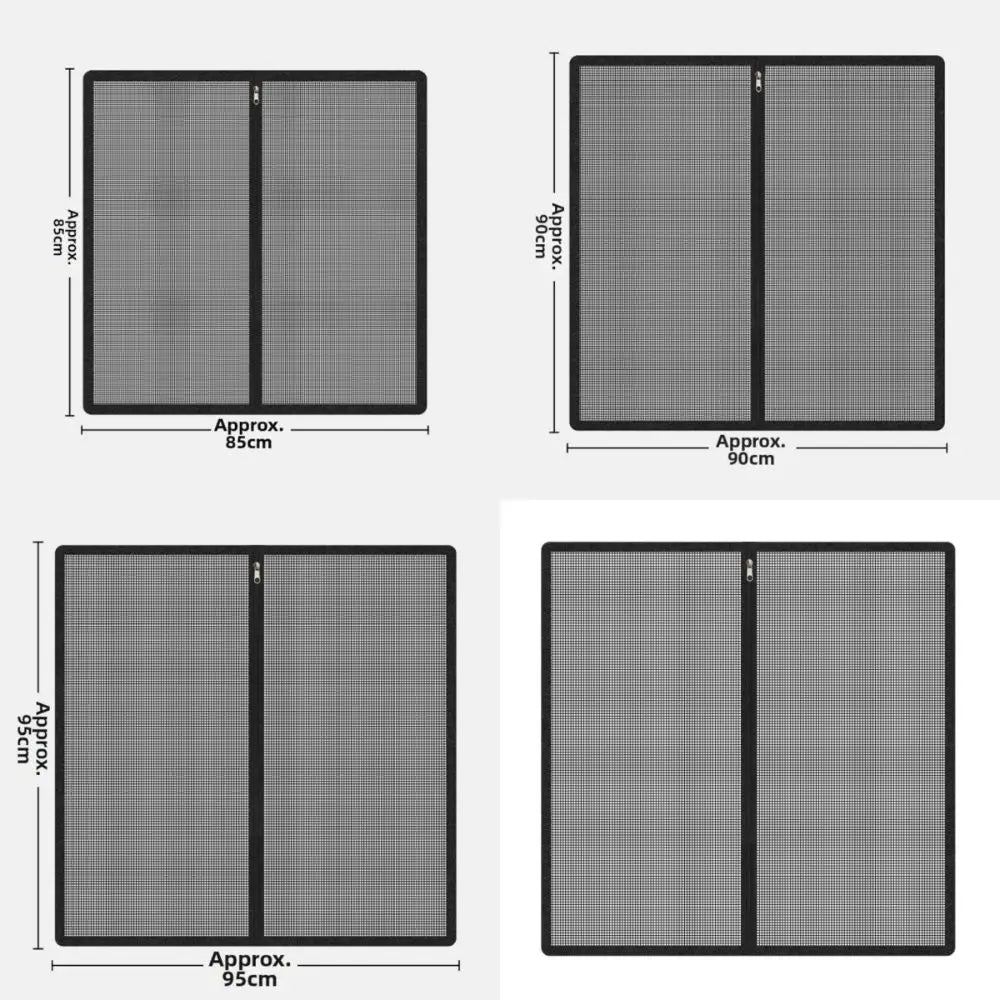 Breathable Metal Mesh Pet Barrier Gate with Zipper Door