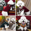 Classic V-Neck Knit Dog Sweater for Fall & Winter