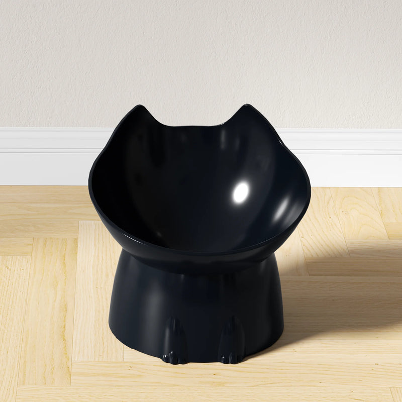 WhiskerWare Elevated Cat Bowl, Anti-Tip Raised Feeding Dish