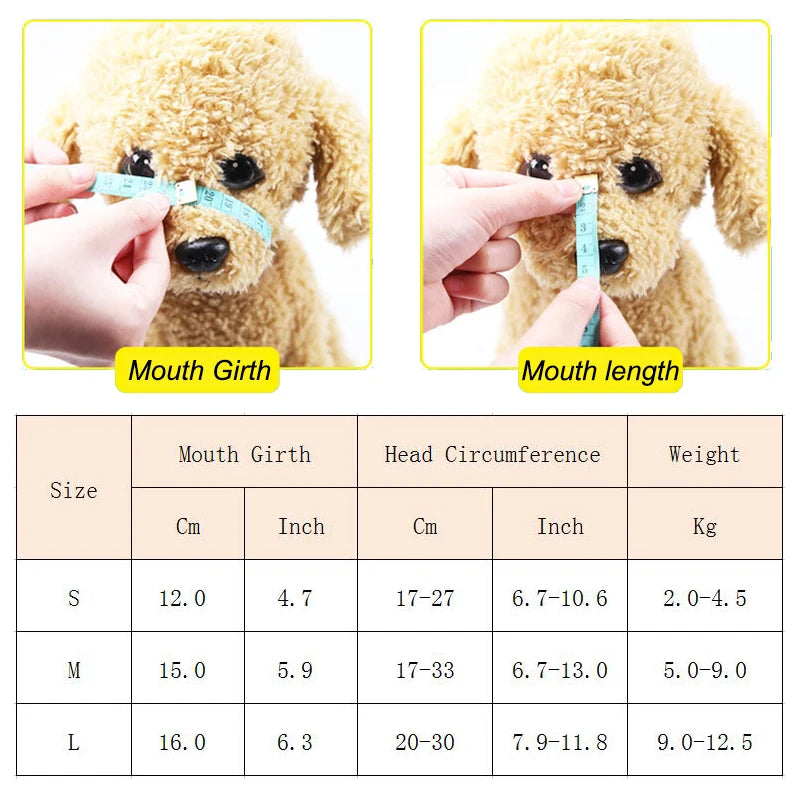 Cute Duck Bill Dog Muzzle for Small Breeds