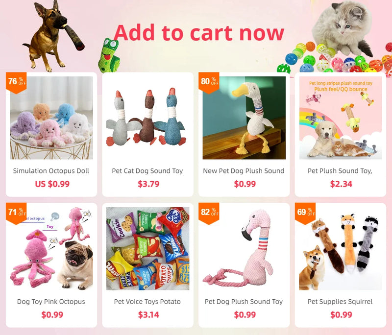 Jouet en Peluche pour Chien en Forme de Cigare
