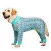 Cartoon Print Cotton Pajamas for Medium and Large Dogs
