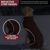 Waterproof Reflective Dog Coat with Adjustable Turtleneck