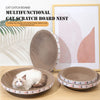 Oval Corrugated Cardboard Cat Scratcher Bed