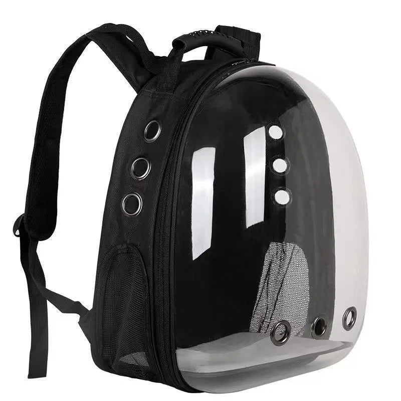 Sac à dos de voyage transparent pour animaux avec ventilation