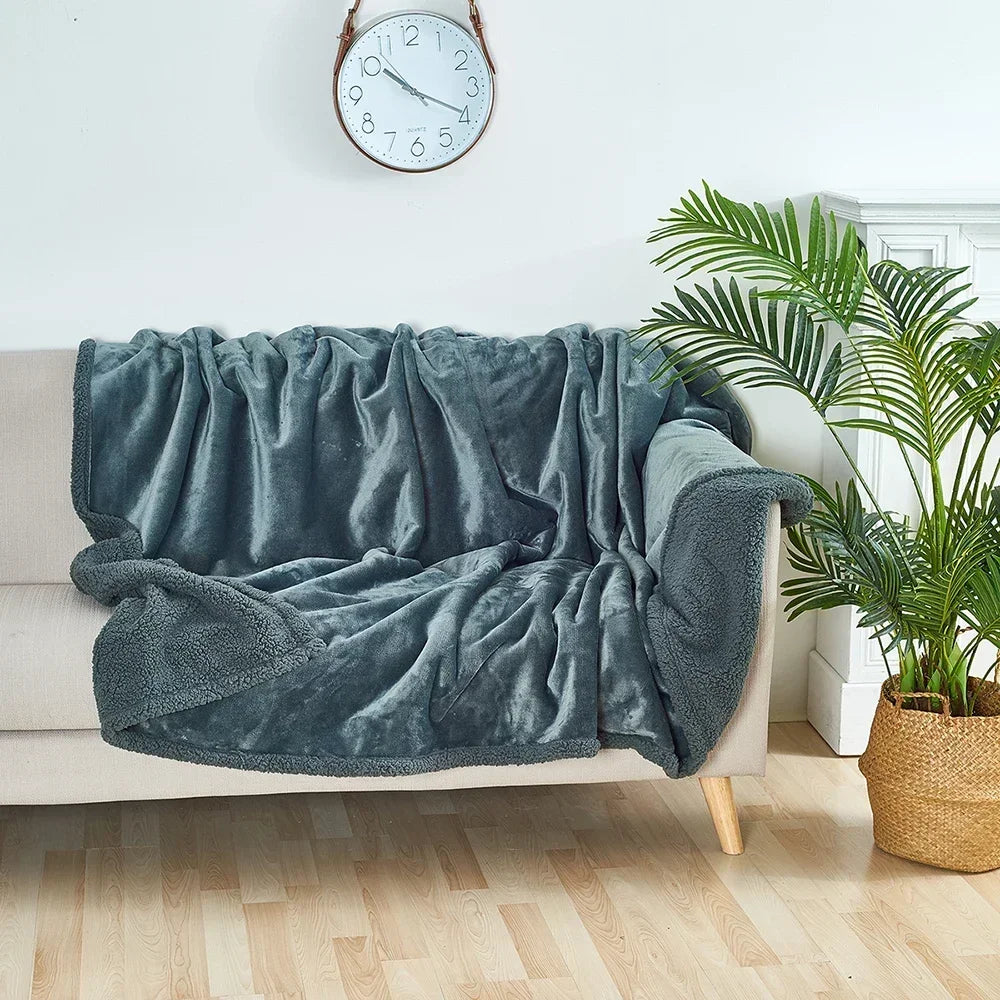 Luxury Shaggy Waterproof Blanket with Microfibre Fleece