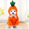 Fruit Print Fleece Dog Hoodie for Small Pets