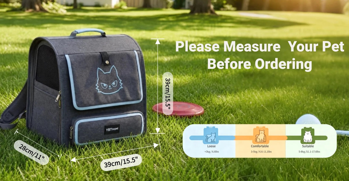 Foldable Pet Carrier Backpack for Cats and Small Dogs