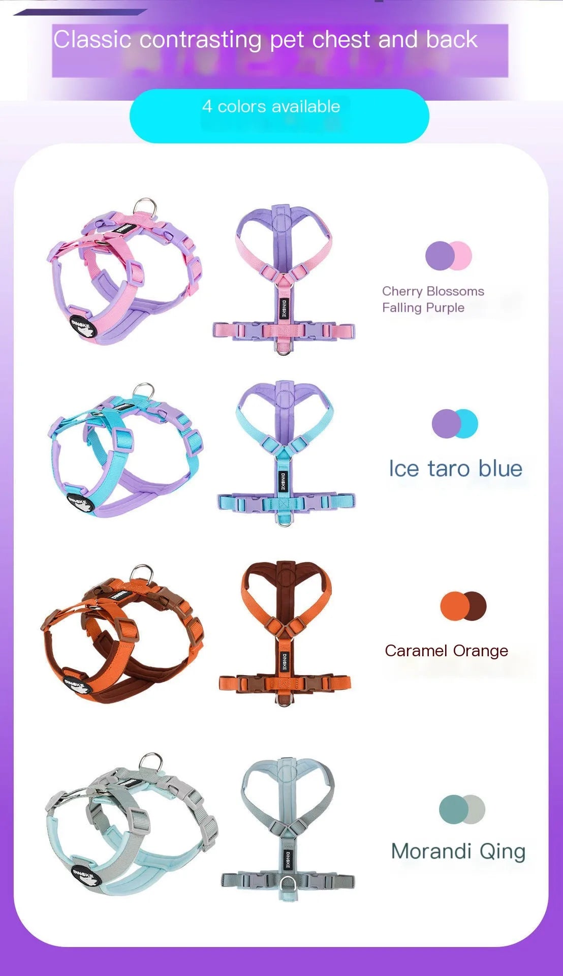 No-Pull Dog Harness with Reflective Strips