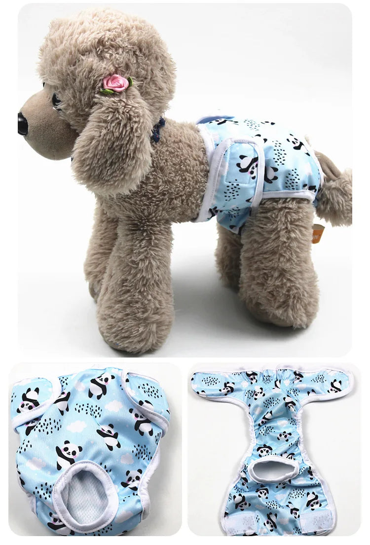 Reusable Washable Dog Diapers for Female Dogs in Heat