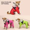 Impermeable para perros con estampado de cara divertida