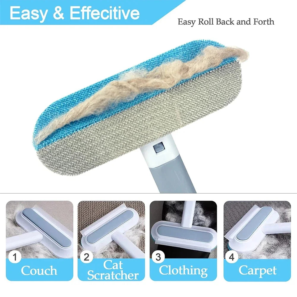 Multi-Function Pet Hair Remover Brush for Carpets, Sofas, and Clothing