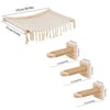 Wall-Mounted Cat Hammock and Climbing Stairs with Scratcher