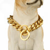 Polished Stainless Steel Slip Chain Dog Collar for Training and Walking