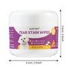 Gentle Pet Eye Wipes with Plant Extracts for Cats and Dogs