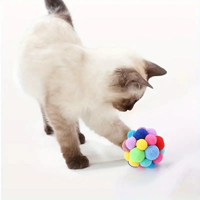 3-teiliges Katzenspielzeug-Ball-Set