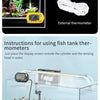 Waterproof Aquarium Digital Thermometer with Suction Cup