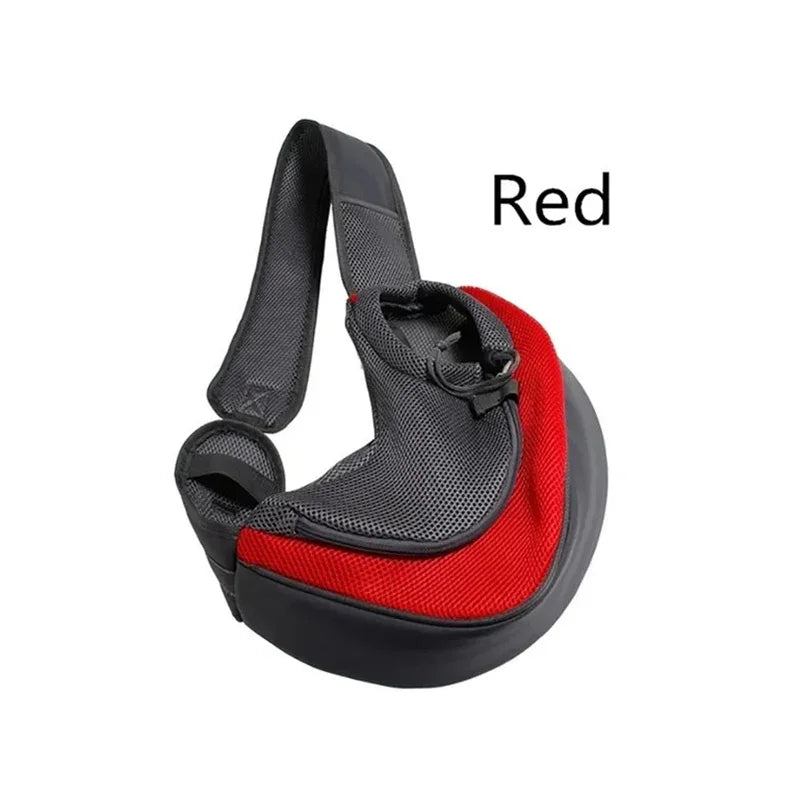 Portable Dog Carrier with Breathable Mesh and Adjustable Strap
