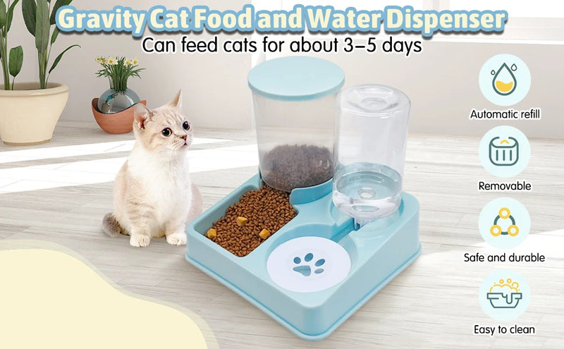 2-in-1 Automatischer Futterspender und Wasserspender für Haustiere