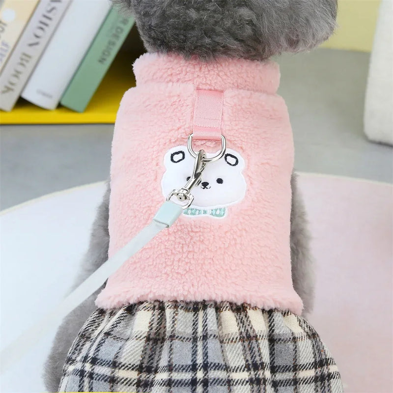 Vestido Clásico de Cuadros para Perro