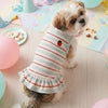 Sweet Strawberry Print Princess Dress for Small Dogs & Cats
