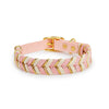 Handcrafted Colorful Striped Dog Collar
