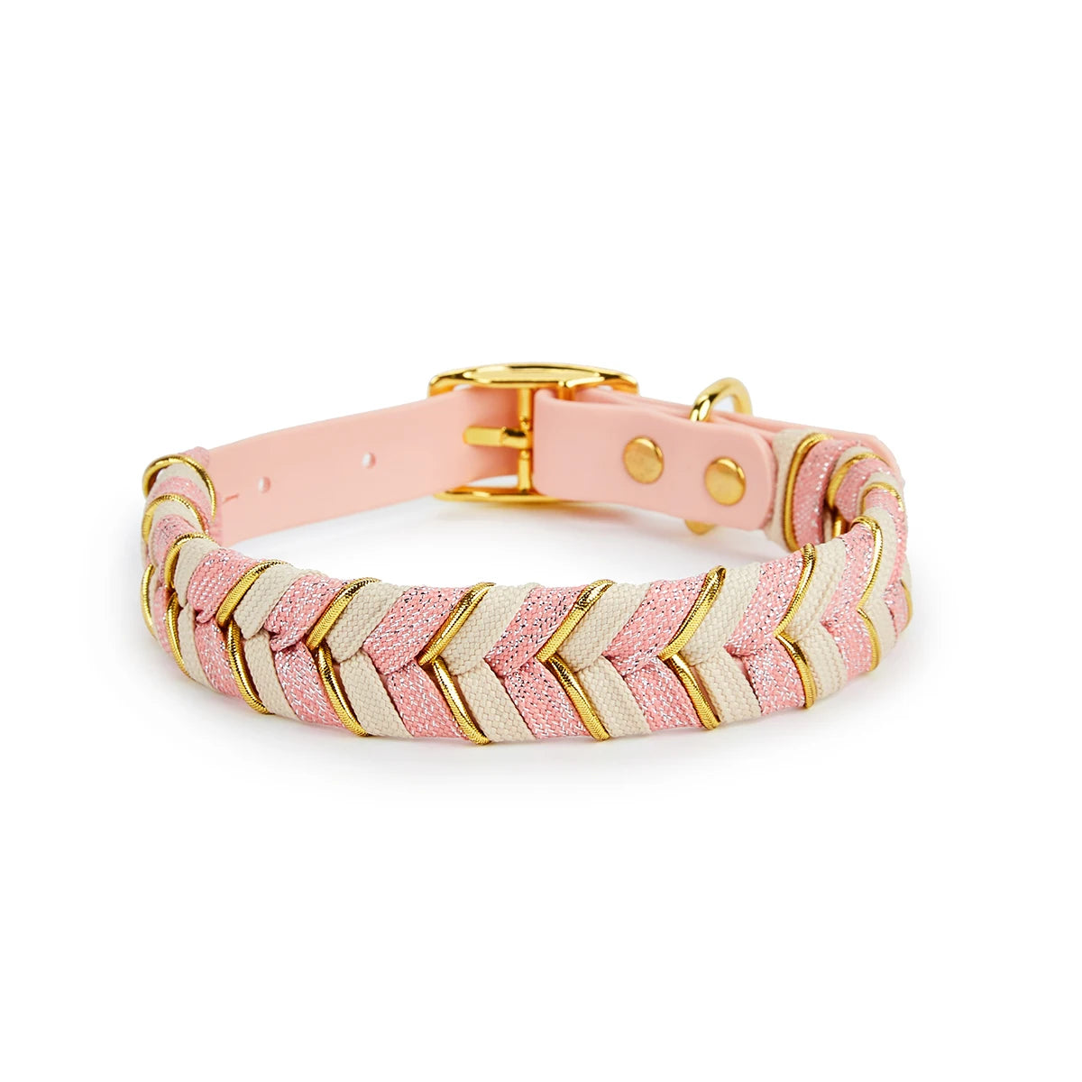 Handcrafted Colorful Striped Dog Collar