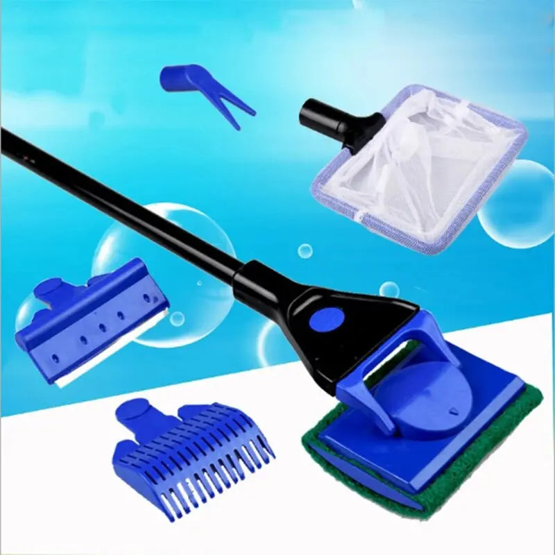 5-in-1 Aquarium Cleaning Kit with Interchangeable Heads