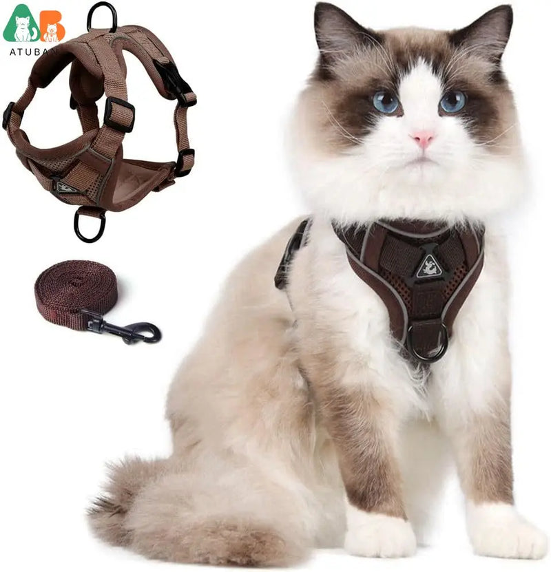 Ausbruchssicherer Katzen-Geschirr mit Leine