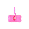 Bone-Shaped Pet Waste Bag Dispenser with Clip