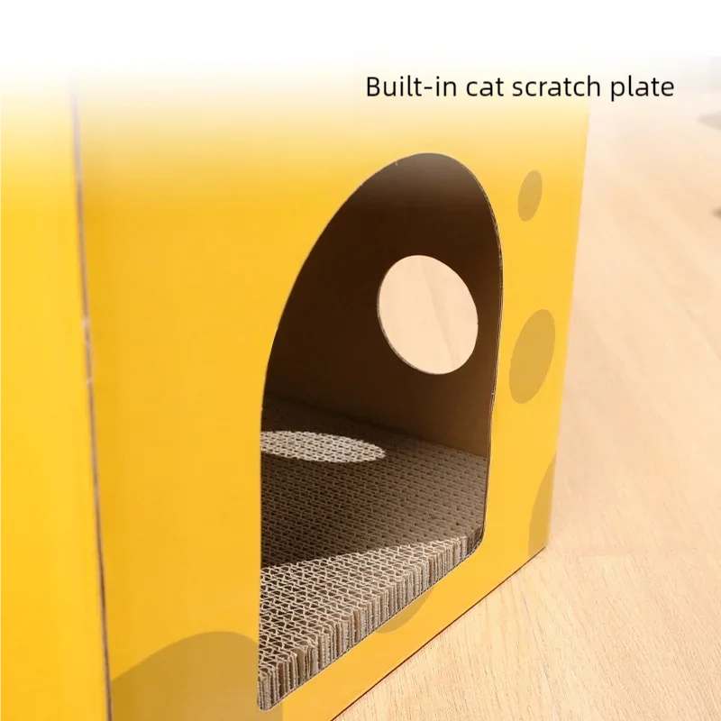 Double-Layer Cat Scratching House with Corrugated Cardboard