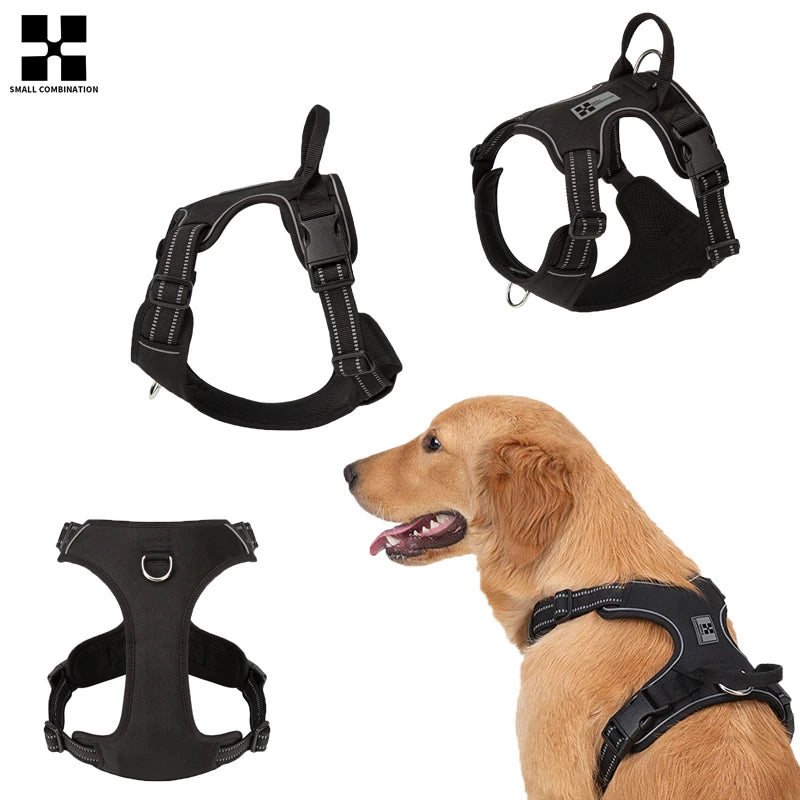 Reflective No-Pull Dog Harness with Quick-Release Buckles