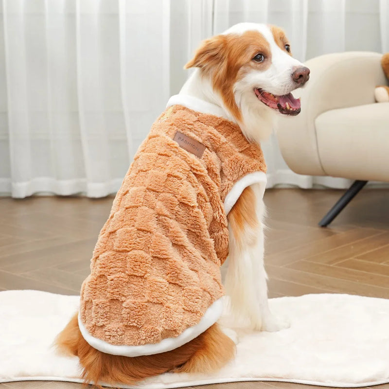 Suéter de Felpa de Algodón Cómodo para Perros de Raza Grande